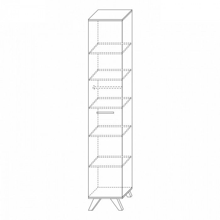 Шкаф 400 высокий Вега Скандинавия