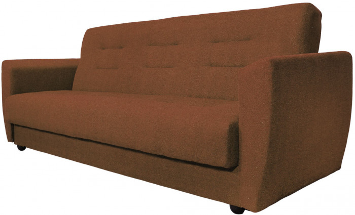 Раскладной диван-кровать, прямой, книжка, цвет коричневый, Лира 140х190