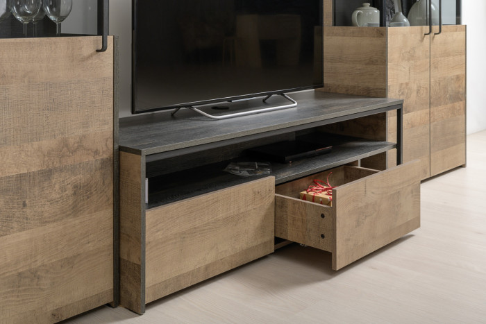 Трувор Гостиная 098, дуб гранж песочный/интра