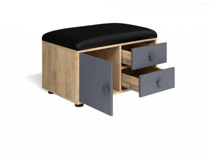 Прихожая мини-лайт компл. 4 дуб крафт/графит