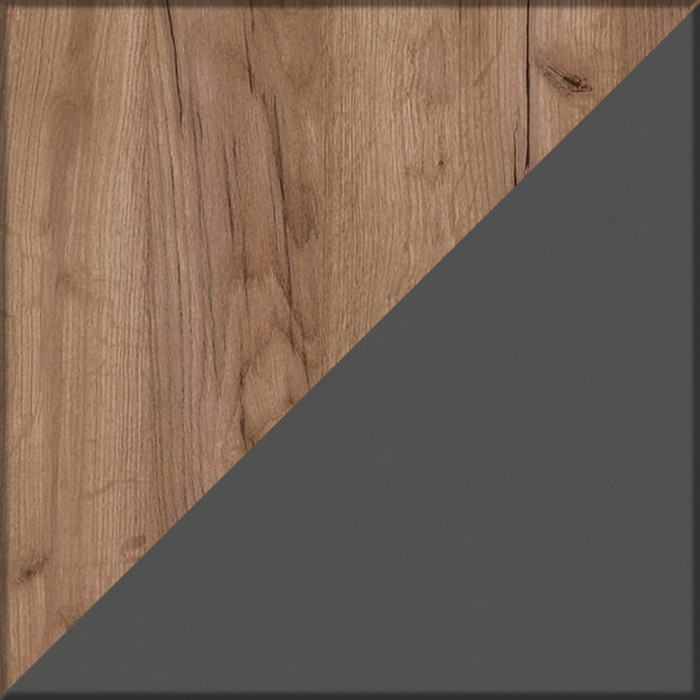 Три шкафа для одежды Домино 2-3430дкт/граф цвет дуб крафт табачный/графит