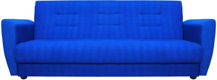 Раскладной диван-кровать, прямой, книжка, цвет синий, Лира 140х190