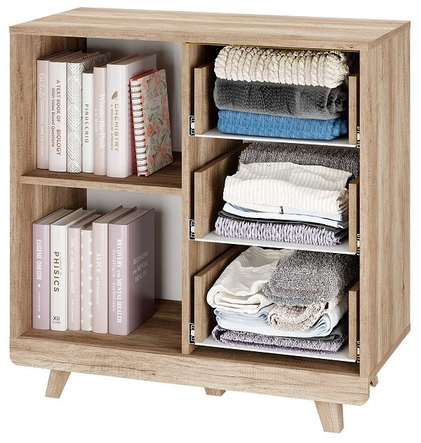 Комод "Мегаполис" КМ-12 Дуб каньон/М18 серый