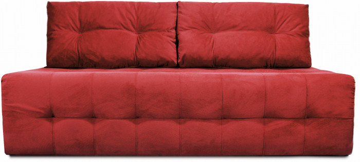 Диван-еврокнижка прямой Босс мини 150, велюр красный