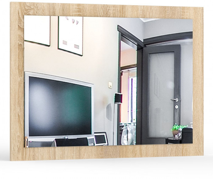 Камелия спальня № 13 Кровать с ящиками 1200 + Две тумбы + Стол косметич. + Зеркало, цвет дуб сонома, сп.м. 1200х2000 мм., б/м, основание есть