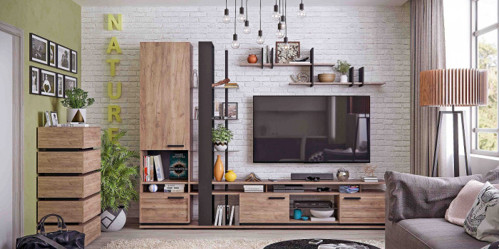 Комод высокий Натуре 6, дуб табачный