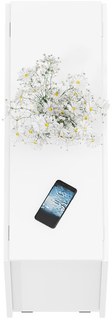 Стол-книжка обеденный МД-СО-04, белый шагрень/ножки хром