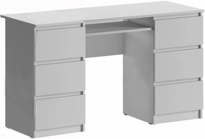 Челси Стол 6 ящиков (Графит, Графит)