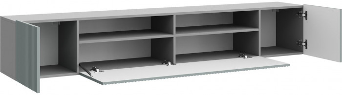 Тумба ТВ Сканди Стиль (Серый шифер / Грин Грей софт)