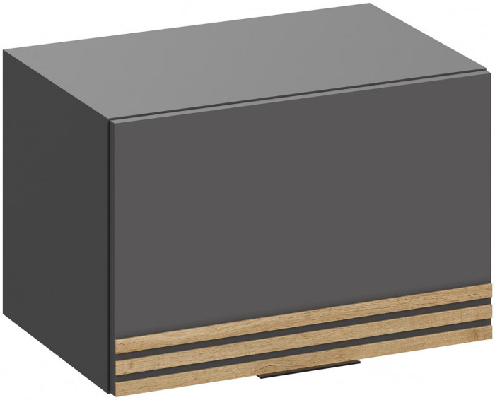 Модульная Прихожая Нао, набор №7, Графит/Графит, Дуб вотан, Simple 27