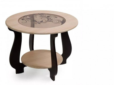 Стол журнальный СЖ-24 с рисунком Р-3/дуб/венге