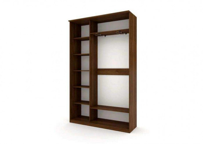 Шкаф купе Модерн 1490х450 2-х дверный 2-х секционный фотопечать №4 венге