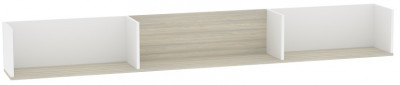 Полка навесная Аурелио 96, Блэквуд Сатиновый - Белый