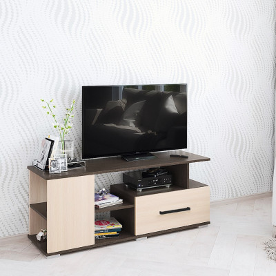 Тумба ТВ Парус-4 (1200*490*375) венге/дуб молочный