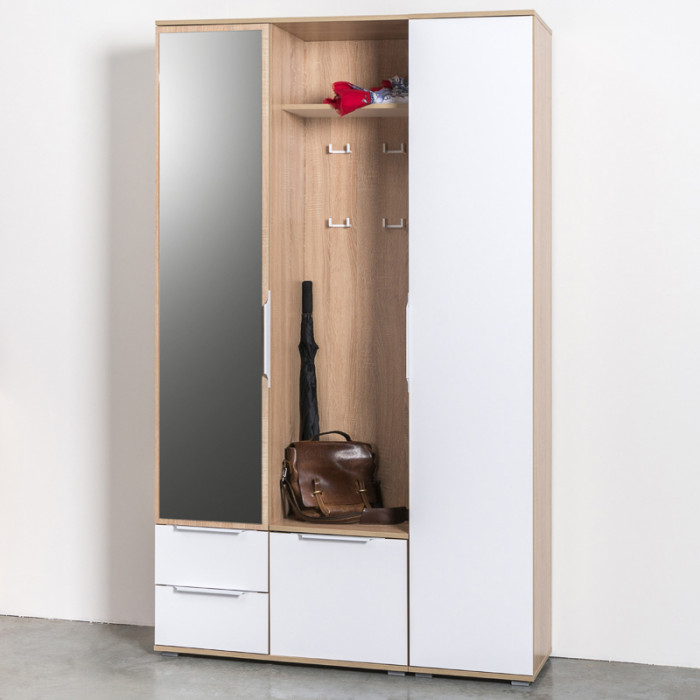 Куба Шкаф комбинированный 10.14, дуб сонома/белый премиум