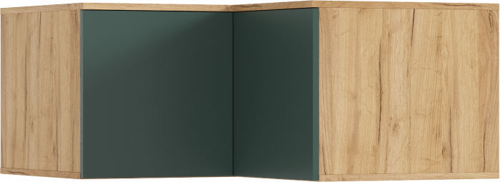 Норд Шкафы угловая композиция, Дуб крафт/Изумрудный