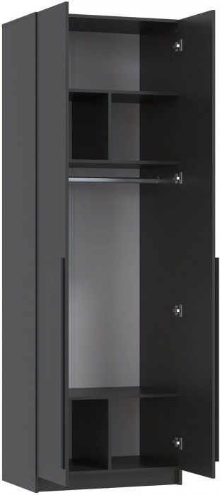 Брандо шкаф для одежды 67.14 ЛДСП Диамант серый