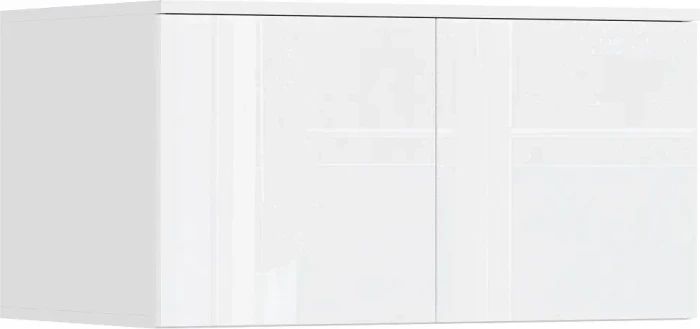 Норд Шкафы угловая композиция, Белый/белый глянец