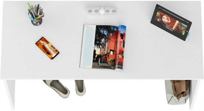 Мори письменный стол МСП1200.1, белый