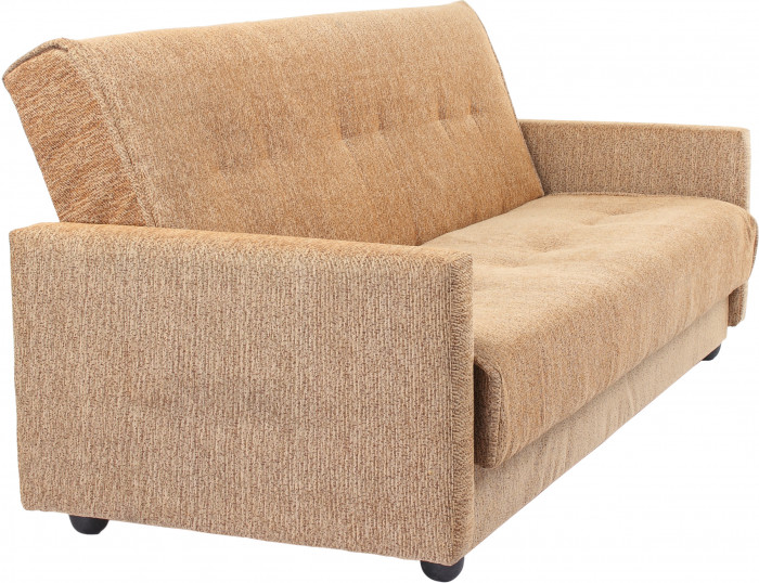 Раскладной диван-кровать, прямой, книжка, цвет бежевый, Милан 140