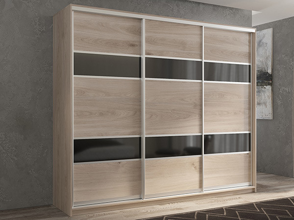 Шкаф-купе Кааппи 7 Кастелло Серый 210х45х230 см