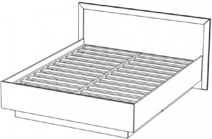 Кровать 160х200 с подъемным механизмом "Эстель" - Дуб полярный/Сосна натуральная