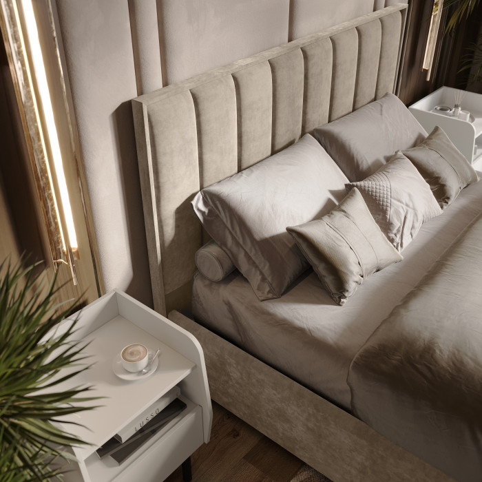 Кровать с подъемным механизмом Мирабель КР-11 (1,4м), Мокко