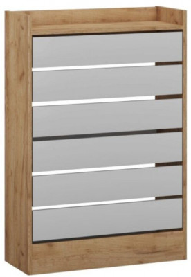 Ямайка обувница ЯПТ-2 дуб крафт золотой/белый