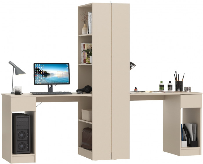 Лайт Шкаф комбинированный 10.01 + 10.01, сатин