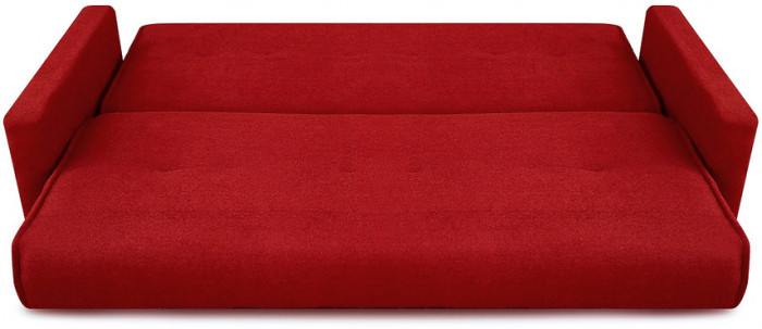 Раскладной диван-кровать, прямой, книжка, цвет красный, Милан 120