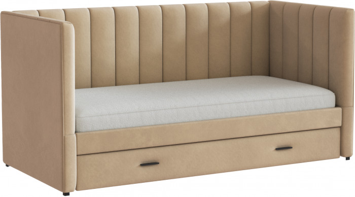 Подростковая кровать "Нега" с бортами (интерьерная), Бежевый