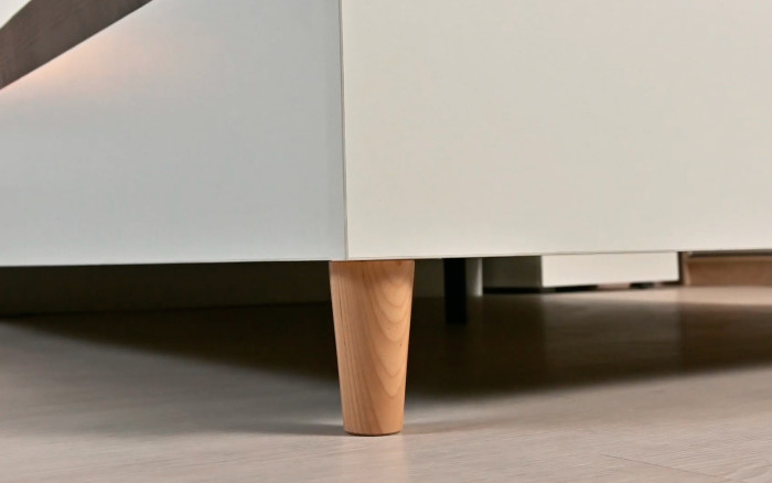 Муссон Спальня № 16, цвет белый/дуб эндгрейн элегантный, ортопед, сп. м. 1600х2000 мм., б/м