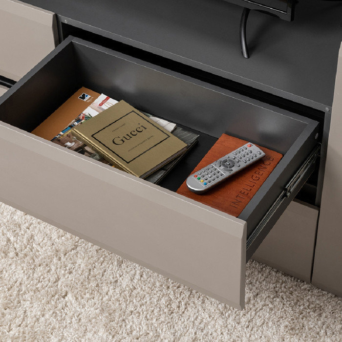 Сидней Комплектация № 043, корпус: антрацит/фасады: МДФ веллюто капучино