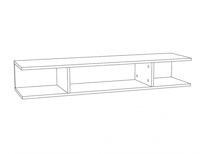 НМ 011.92 Полка навесная Summit / капучино