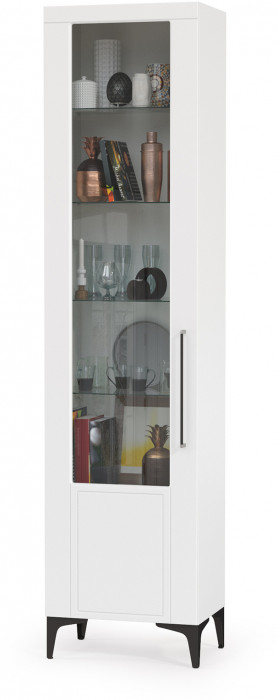 Валенсия Гостиная № 104, ЛДСП белый шагрень/МДФ белый шагрень