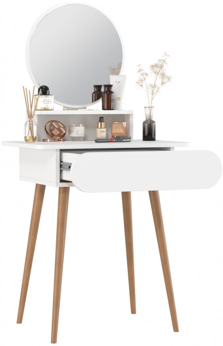 Трюмо 4-25920бел, цвет белый, ШхГхВ 65х46,6х132 см.