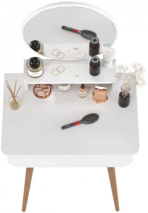 Трюмо 4-25920бел, цвет белый, ШхГхВ 65х46,6х132 см.