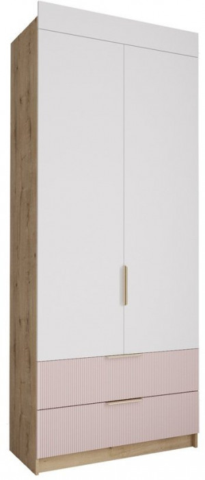 Модульная детская Лавис, композиция 6, Белый/Белый софт / Грей софт