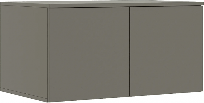 Норд Шкаф двухстворчатый 800 + Антресоль 800 Дуб Крафт белый