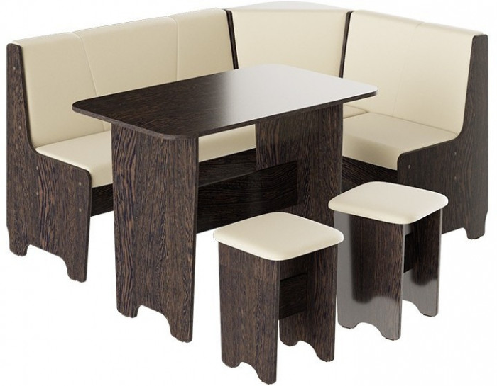 Техас Кухонный уголок Исп.1 (Дуб Сонома/Экокожа бежевая)