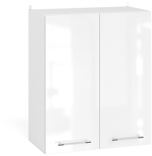 Кухня Мебель--24 ШВ600 Шкаф 60 см., цвет корпус белый/фасад МДФ белый глянец, ШхГхВ 60х32х72 см.