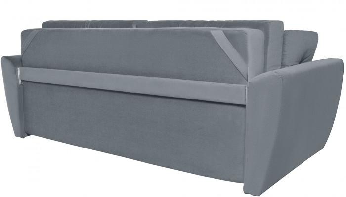 Диван-кровать Амстердам Люкс, 150х195, еврокнижка, пружинный блок, велюр, серый