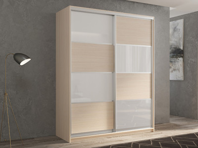 Шкаф-купе Кааппи 14 Дуб молочный 120х45х230 см