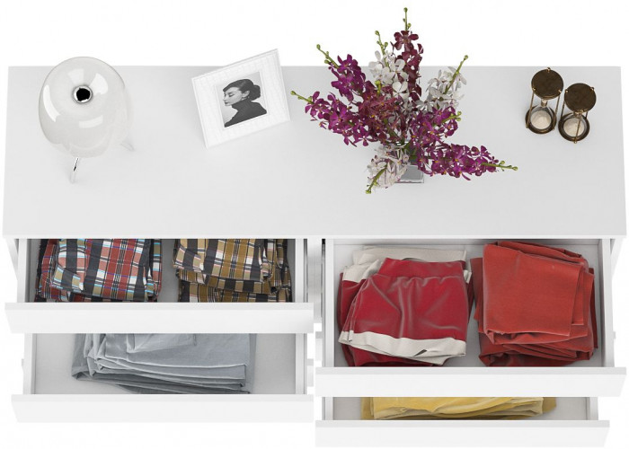 Мори Комод МК1380.6, цвет белый, ШхГхВ 138х41х73 см.