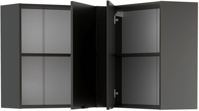 Венера полка угловая Диамант серый