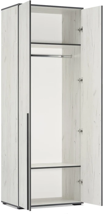 Норд Шкафы 800 + Пенал-стекло 400, Дуб крафт белый