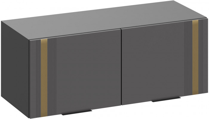 Модульная Прихожая Эмэ, набор №5, Графит/Графит золото, Simple 27