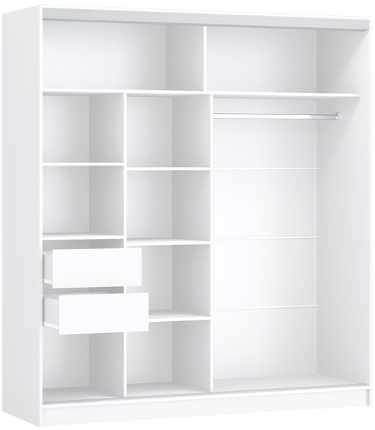 Шкаф-купе Альянс-10 ЛДСП 2000 (Белый)