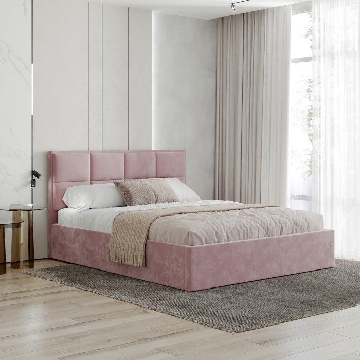 Кровать 160х200 с настилом ЛДСП Линда КР-16, Шарли Пинк