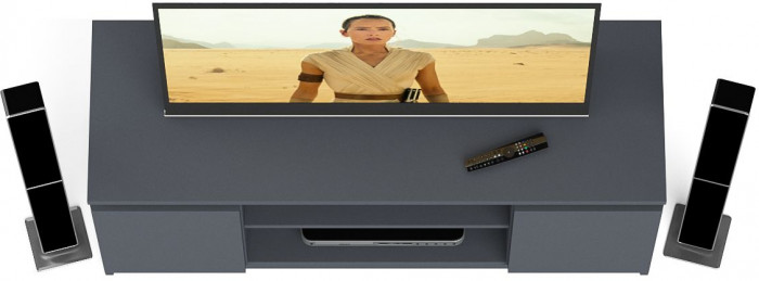 Мори Тумба ТВ МТВ1200.1, цвет графит, ШхГхВ 120,4х41х54,6 см.